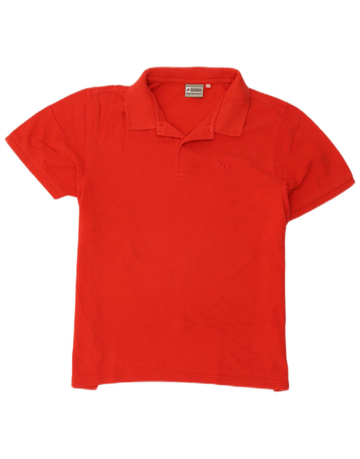 Lotto Herren-Poloshirt aus mittelroter Baumwolle