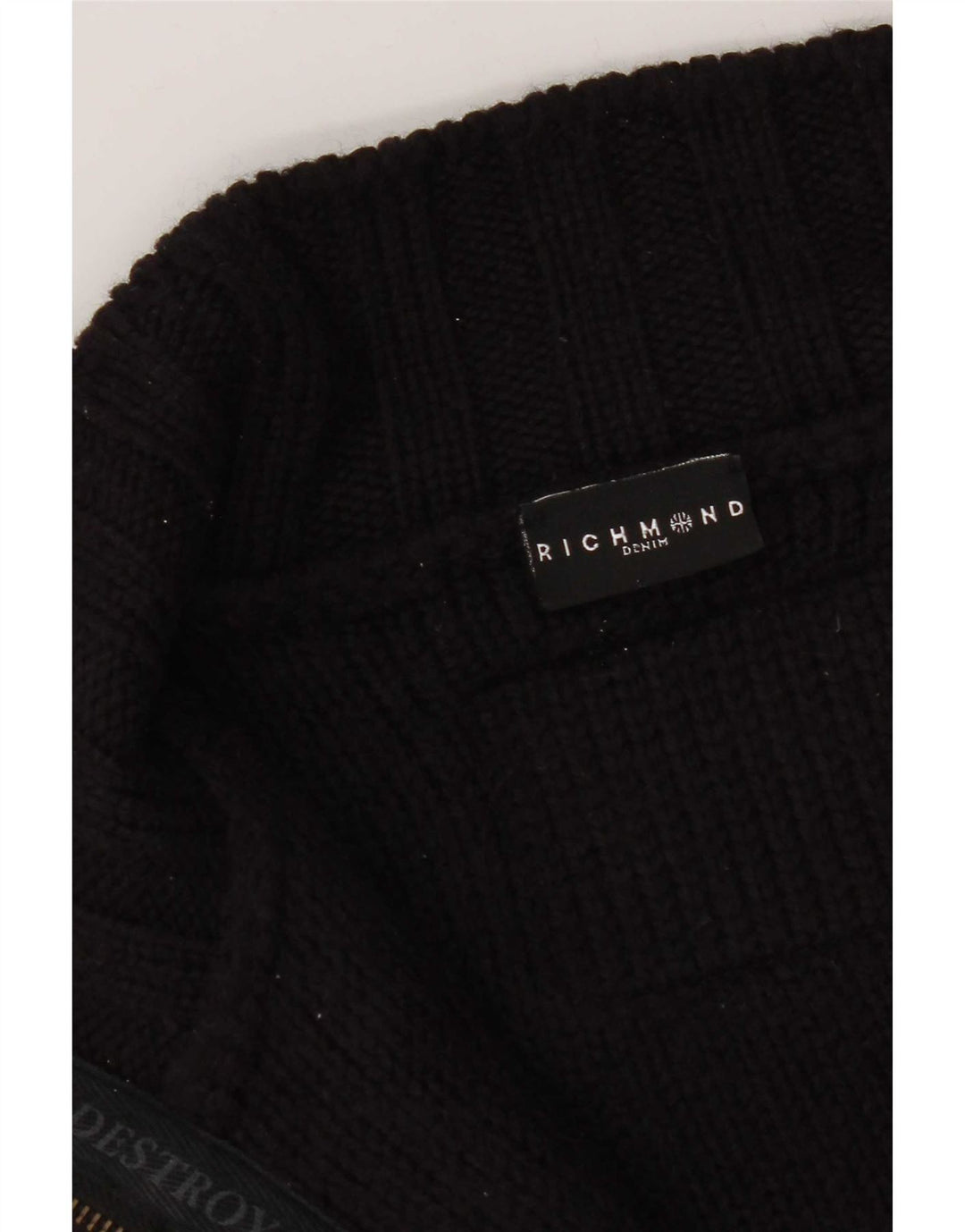Richmond Damen Strickjacke UK 20 2XL Schwarze Wolle