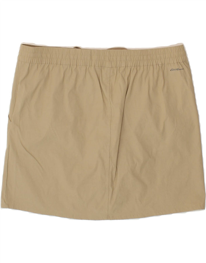 EDDIE BAUER Womens Mini Skirt Large W34 Beige Vintage Eddie Bauer and Second-Hand Eddie Bauer from Messina Hembry 