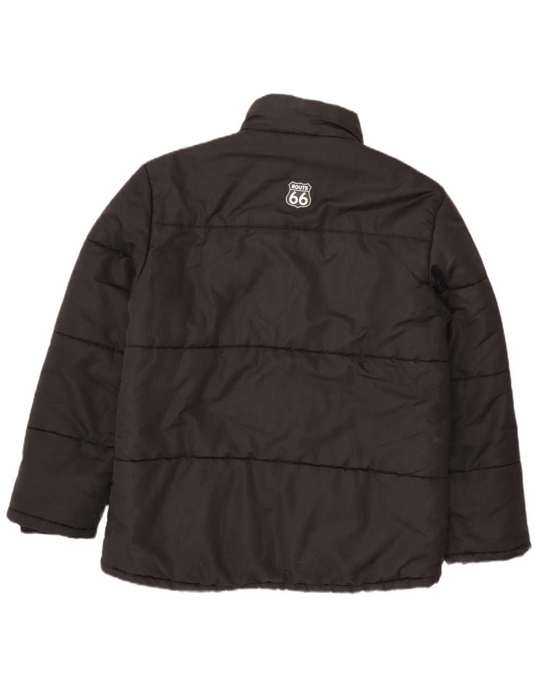 ROUTE 66 Wattierte Herrenjacke UK 40 Large Schwarz Polyester
