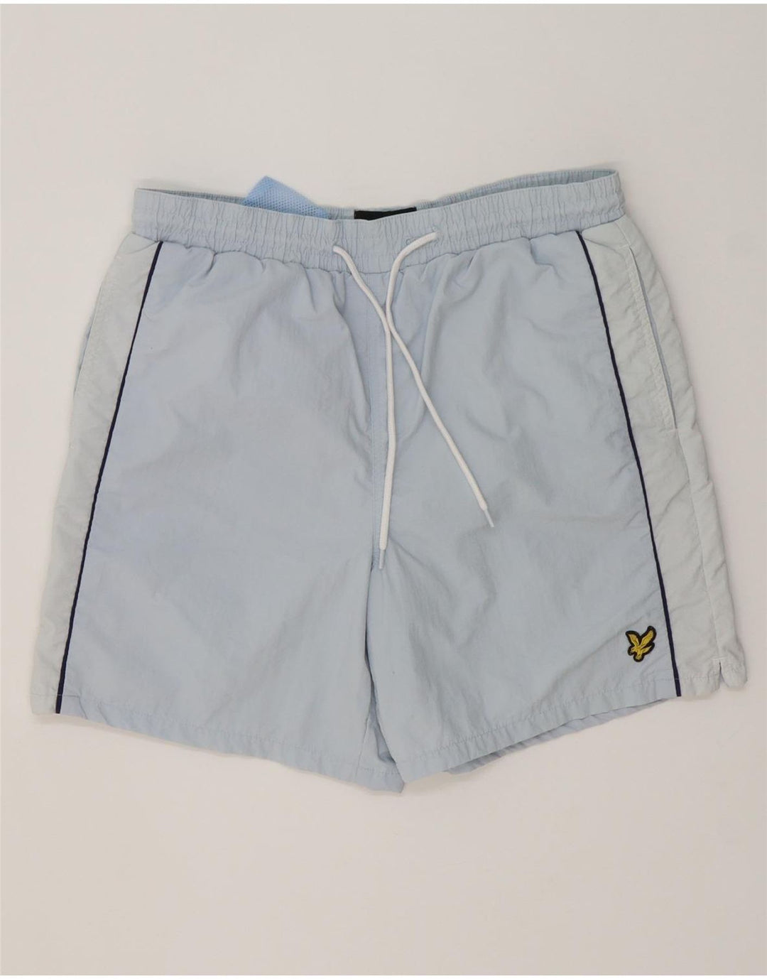 Lyle & Scott Herren-Badeshorts aus mittelblauem Polyester