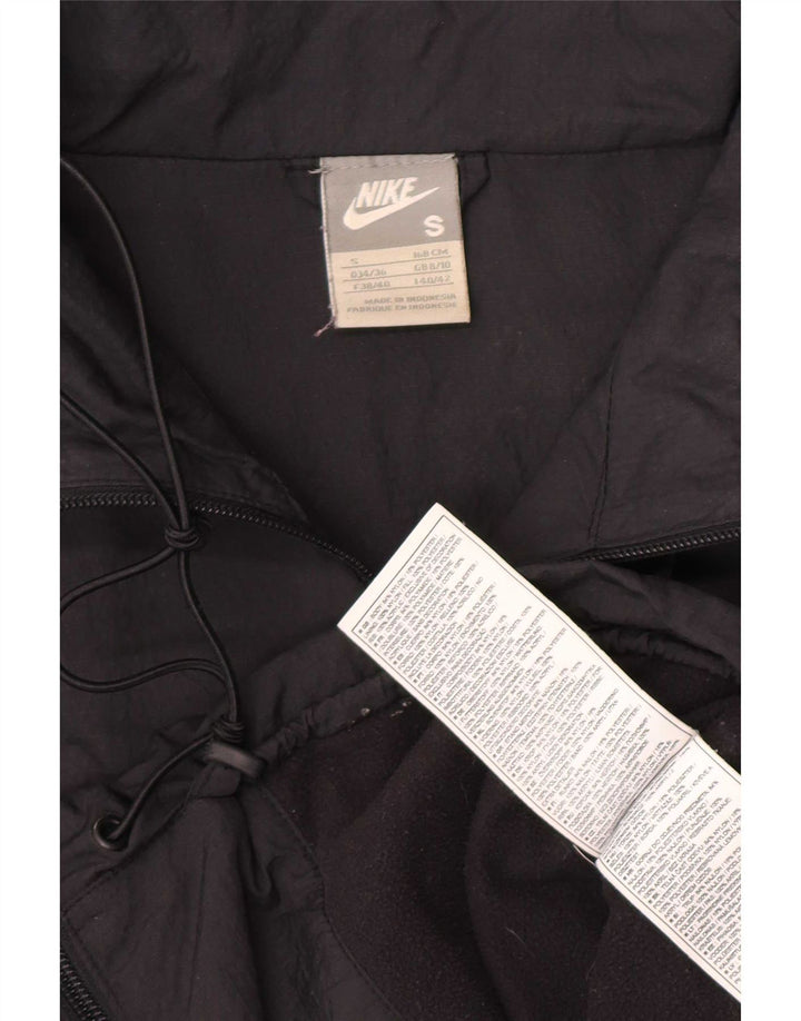 Nike Damen Windjacke UK 8/10 Small Schwarz Nylon