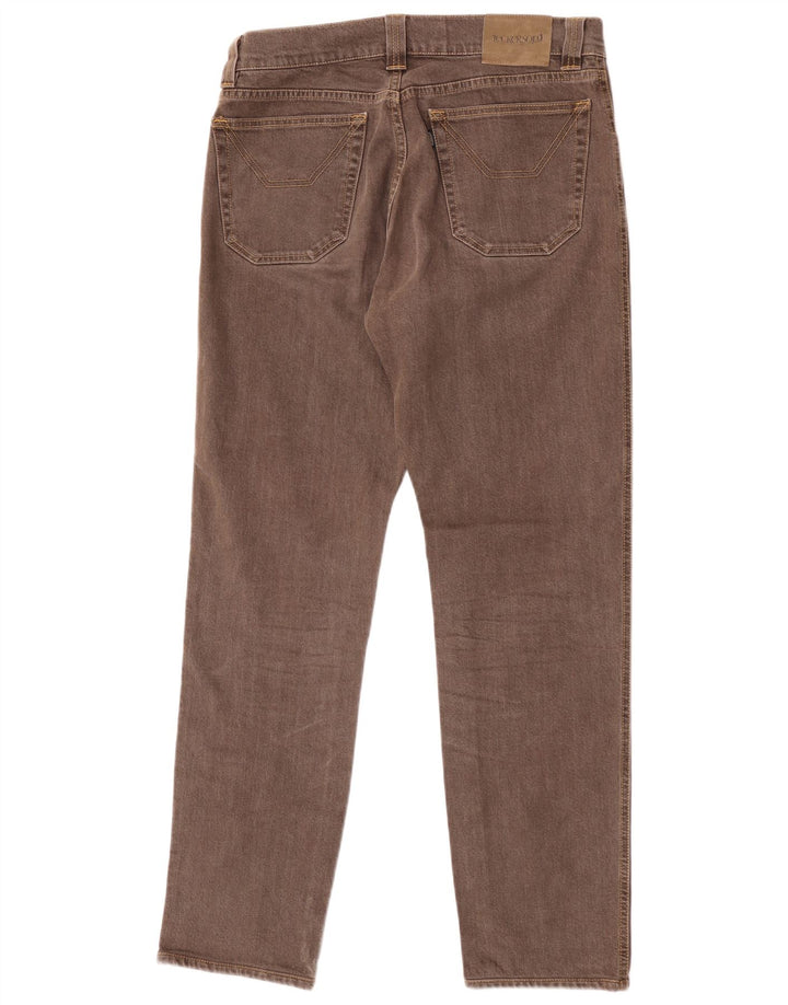 Jeckerson Herren Slim Jeans W33 L31 Braune Baumwolle
