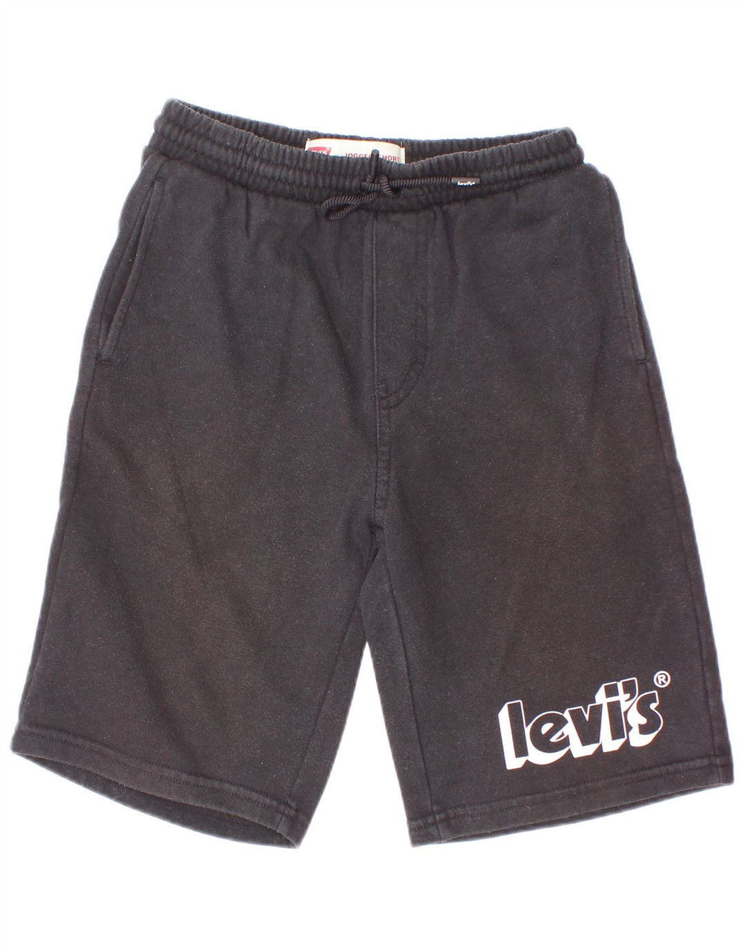 Levi's Jungen-Sportshorts mit Grafik, 9–10 Jahre, schwarze Baumwolle