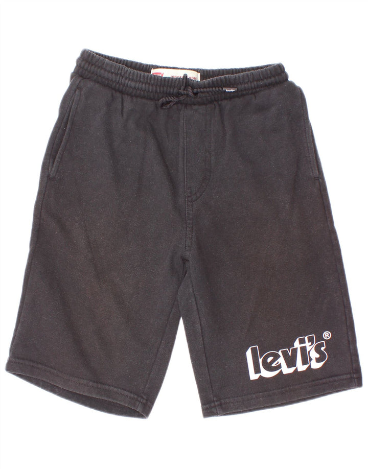 Levi's Jungen-Sportshorts mit Grafik, 9–10 Jahre, schwarze Baumwolle