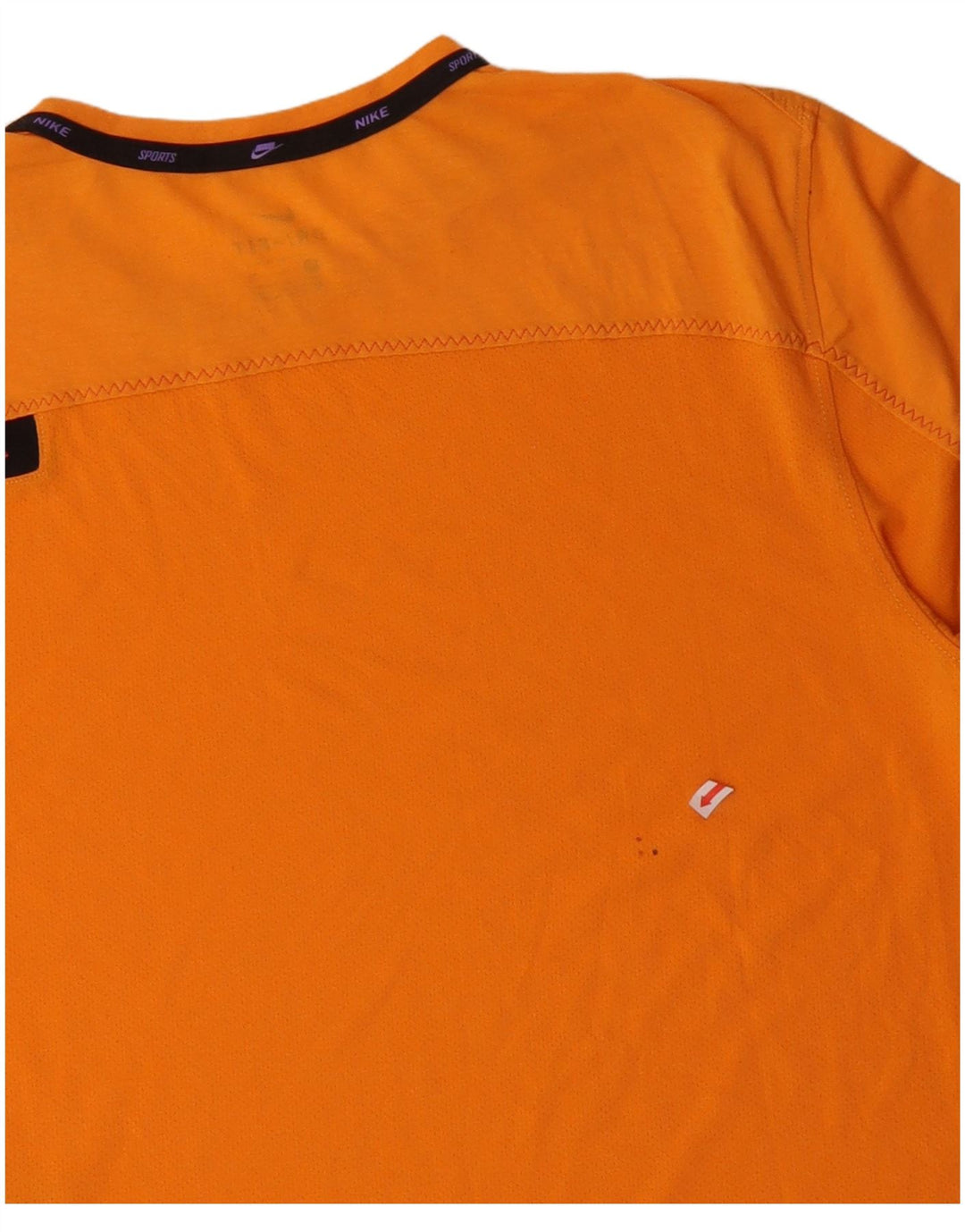 NIKE Herren Dri Fit T-Shirt Top Mittelorange Baumwolle