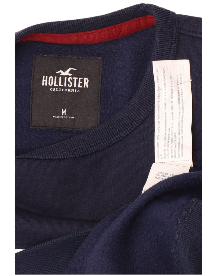 Hollister Herren-Sweatshirt mit Grafik, Mittelgroß, Marineblau, Farbblock