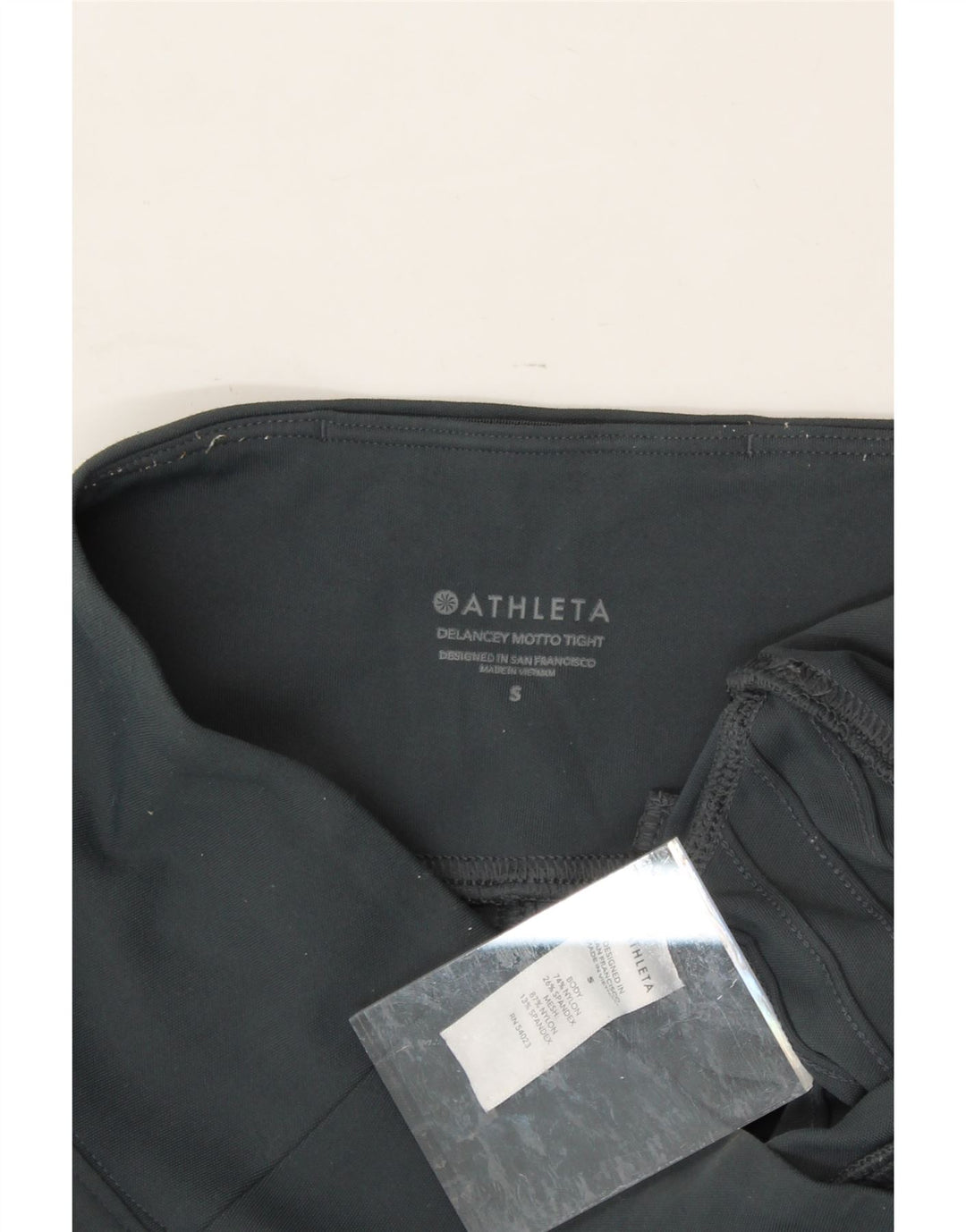ATHLETA Womens Leggings UK 10 Small  Grey Nylon Vintage Athleta and Second-Hand Athleta from Messina Hembry 