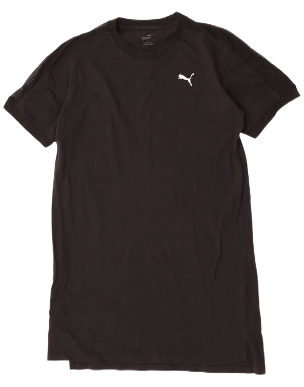 Puma Damen Übergroßes T-Shirt-Kleid UK 16 Large Schwarz