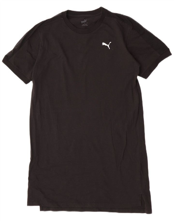 Puma Damen Übergroßes T-Shirt-Kleid UK 16 Large Schwarz
