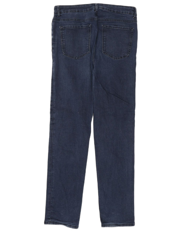 Marks & Spencer Damen The Sienna Straight Jeans UK 14 Large W32 L32 Blau