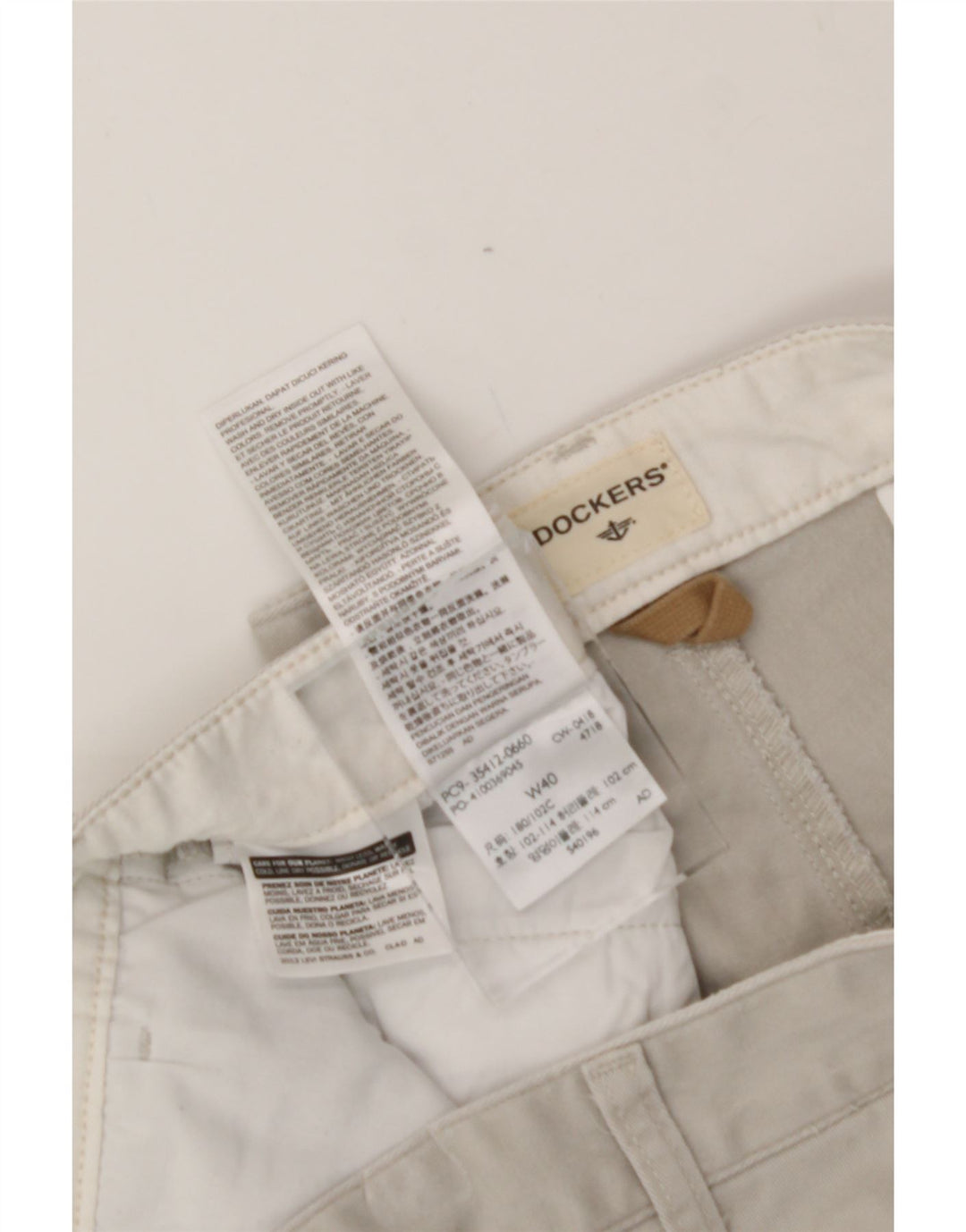 DOCKERS Mens Chino Shorts W40 XL Grey Cotton Vintage Dockers and Second-Hand Dockers from Messina Hembry 