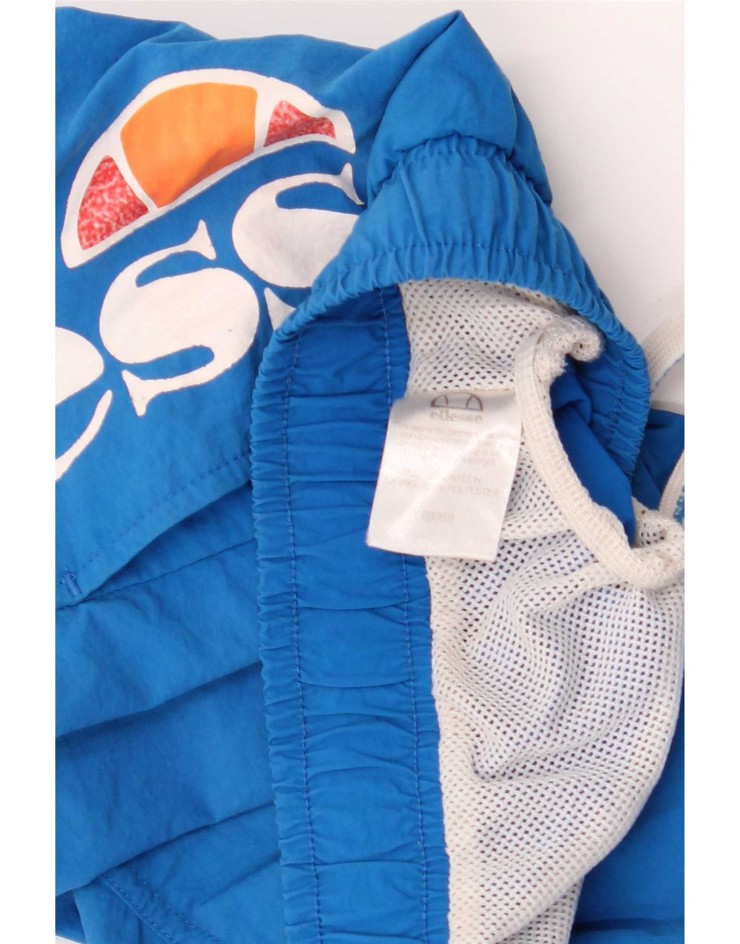 Ellesse Herren-Badeshorts mit Grafik, klein, aus blauem Nylon