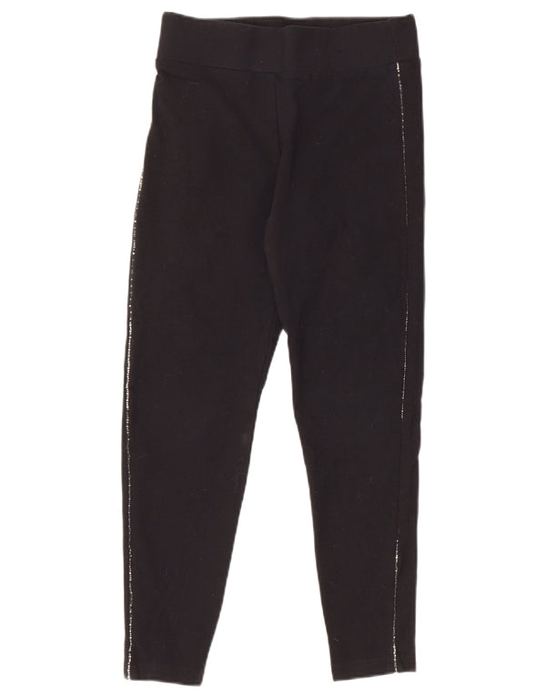 Marks & Spencer Damen Crop Leggings UK 8 Small Schwarze Viskose