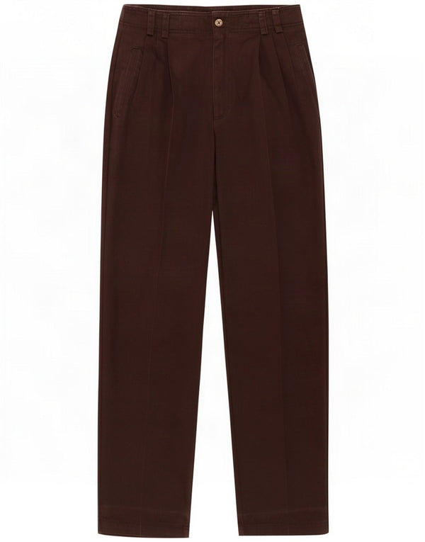 Liz Claiborne Damen-Chinohose mit hoher Taille, US 8 Medium W27 L31, Braun