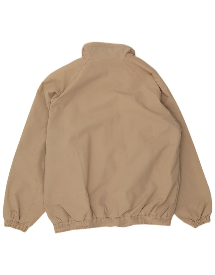 Asics Herren Bomberjacke UK 40 Large Beige Polyamid