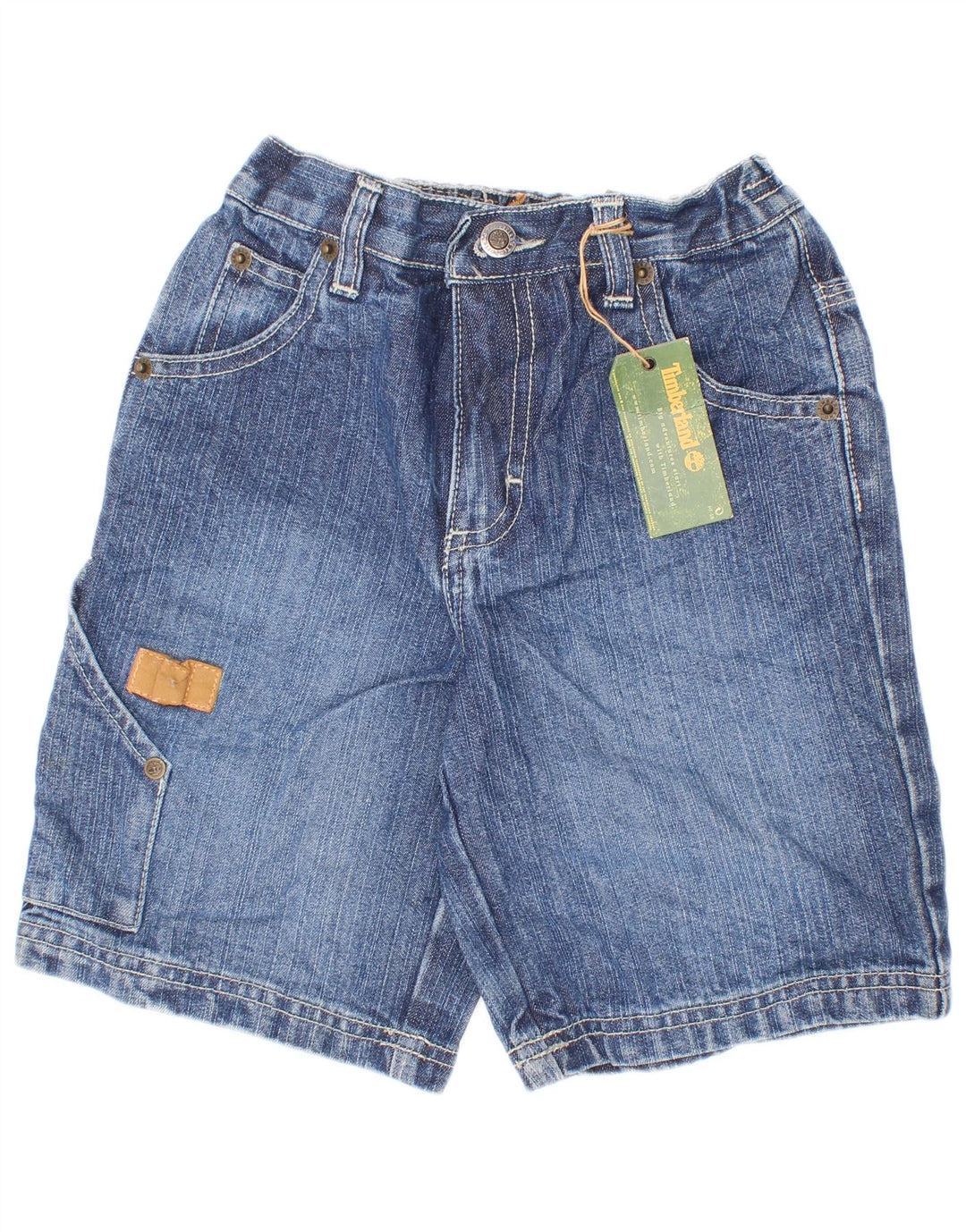Timberland Cargo-Jeansshorts für Jungen, 2–3 Jahre, W22, blaue Baumwolle