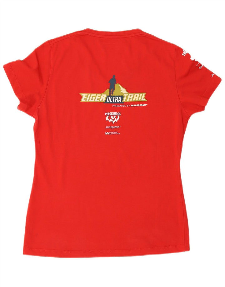 Mammut Damen Graphic T-Shirt Top UK 14 Medium Rot