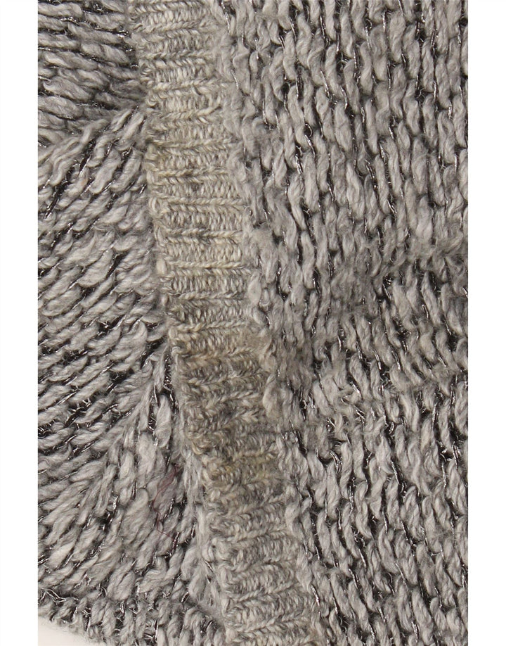 Whistles Damen-Pullover mit Rundhalsausschnitt, Gr. 40, Größe L, grau geflecktes Polyester