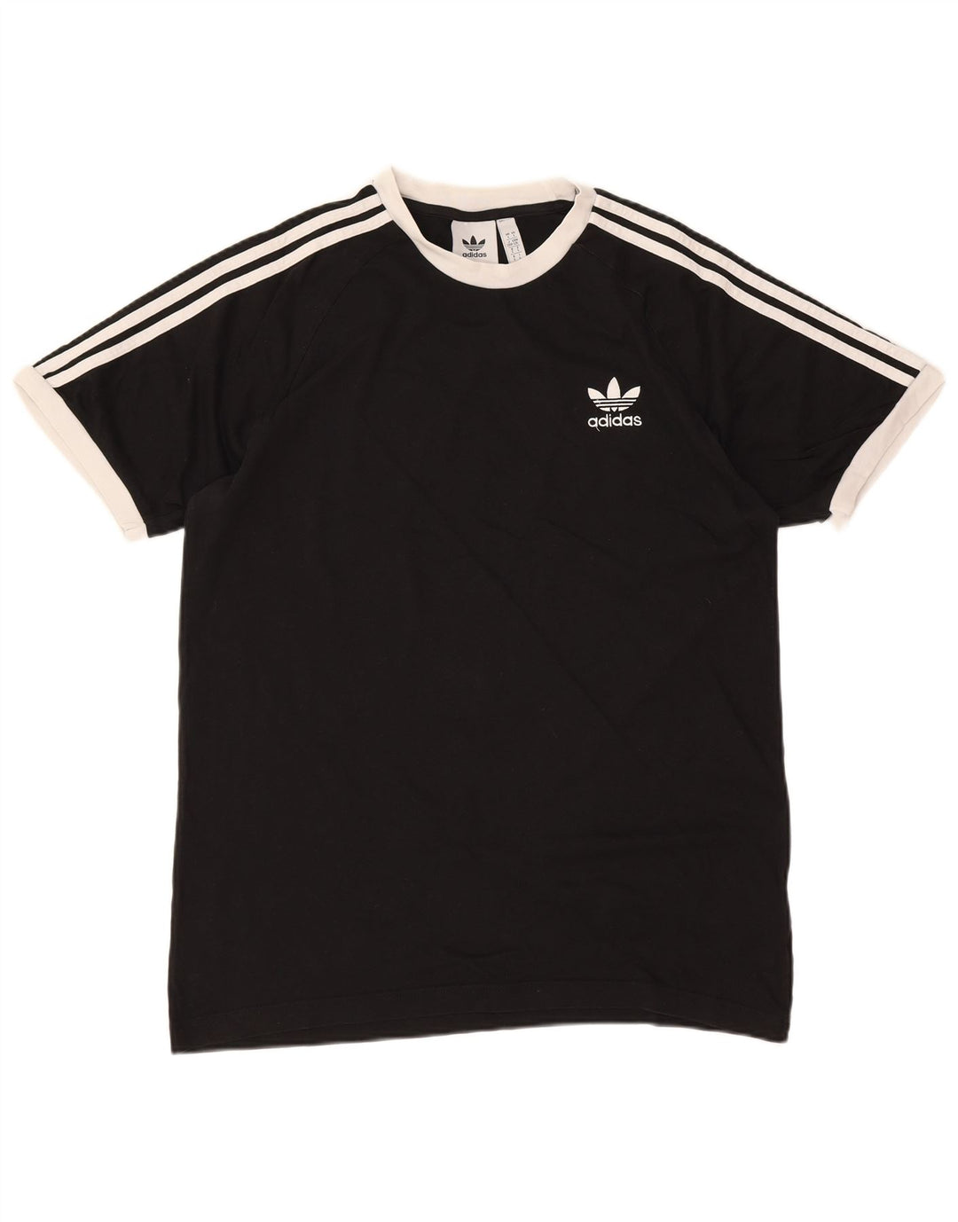 Adidas Herren T-Shirt Top Large Schwarz Baumwolle