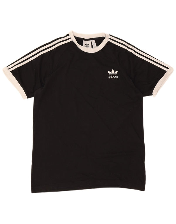 Adidas Herren T-Shirt Top Large Schwarz Baumwolle
