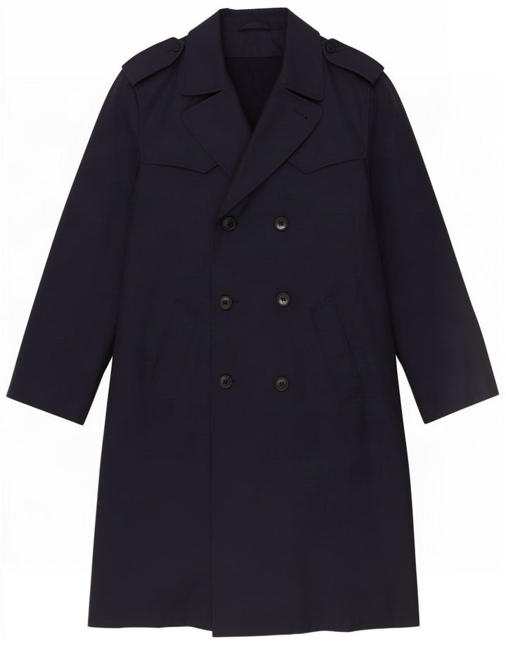 Vintage Herren Trenchcoat UK 38 Medium Navy Blue
