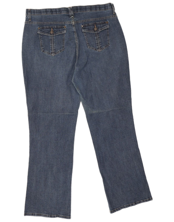 Lee Damen Straight Jeans US 20 2XL W40 L30 Blaue Baumwolle