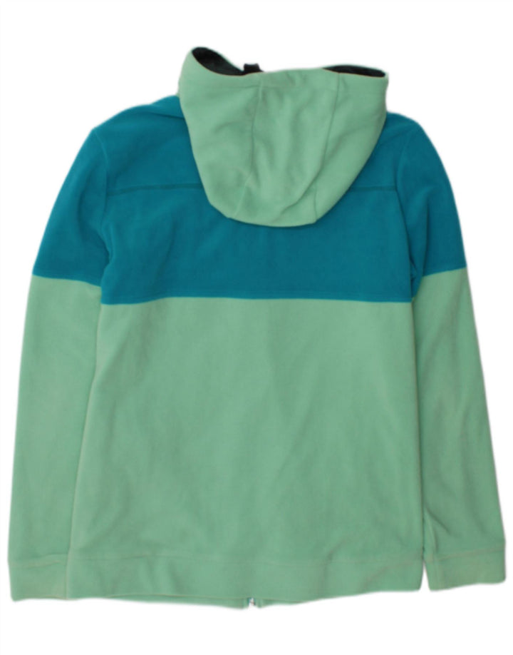 O'Neill Damen-Fleecejacke mit Kapuze, UK 12, Mittelgrün, Farbblock