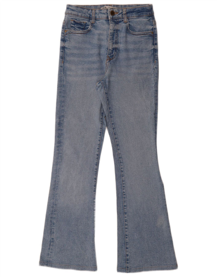 Zara Damen Schlagjeans EU 36 XS W27 L29 Blau