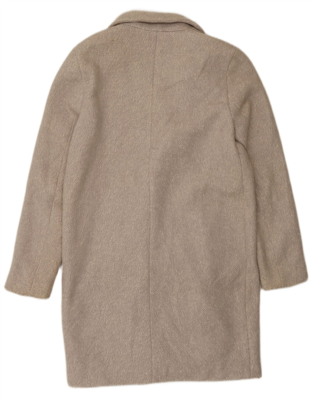 Zara Damen Pullover Mantel UK 10 Small Graue Baumwolle
