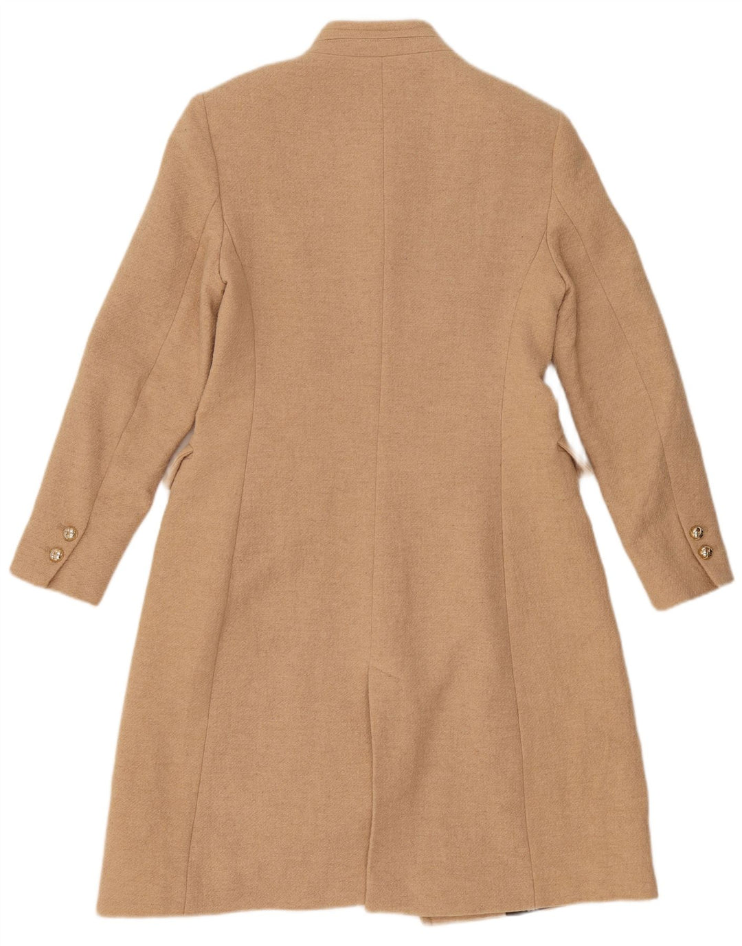 Zara Damen Mantel UK 12 Mittelbeige Wolle