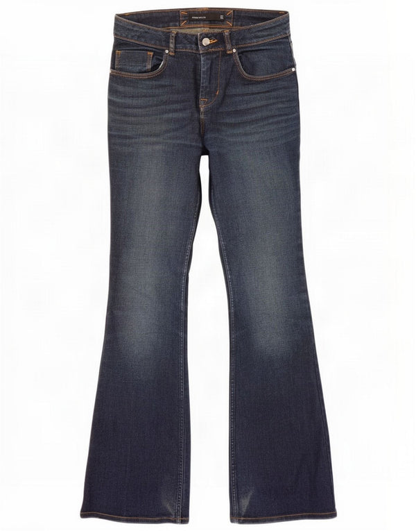 Karen Millen Damen Schlagjeans UK 6 XS W24 L32 Blaue Baumwolle