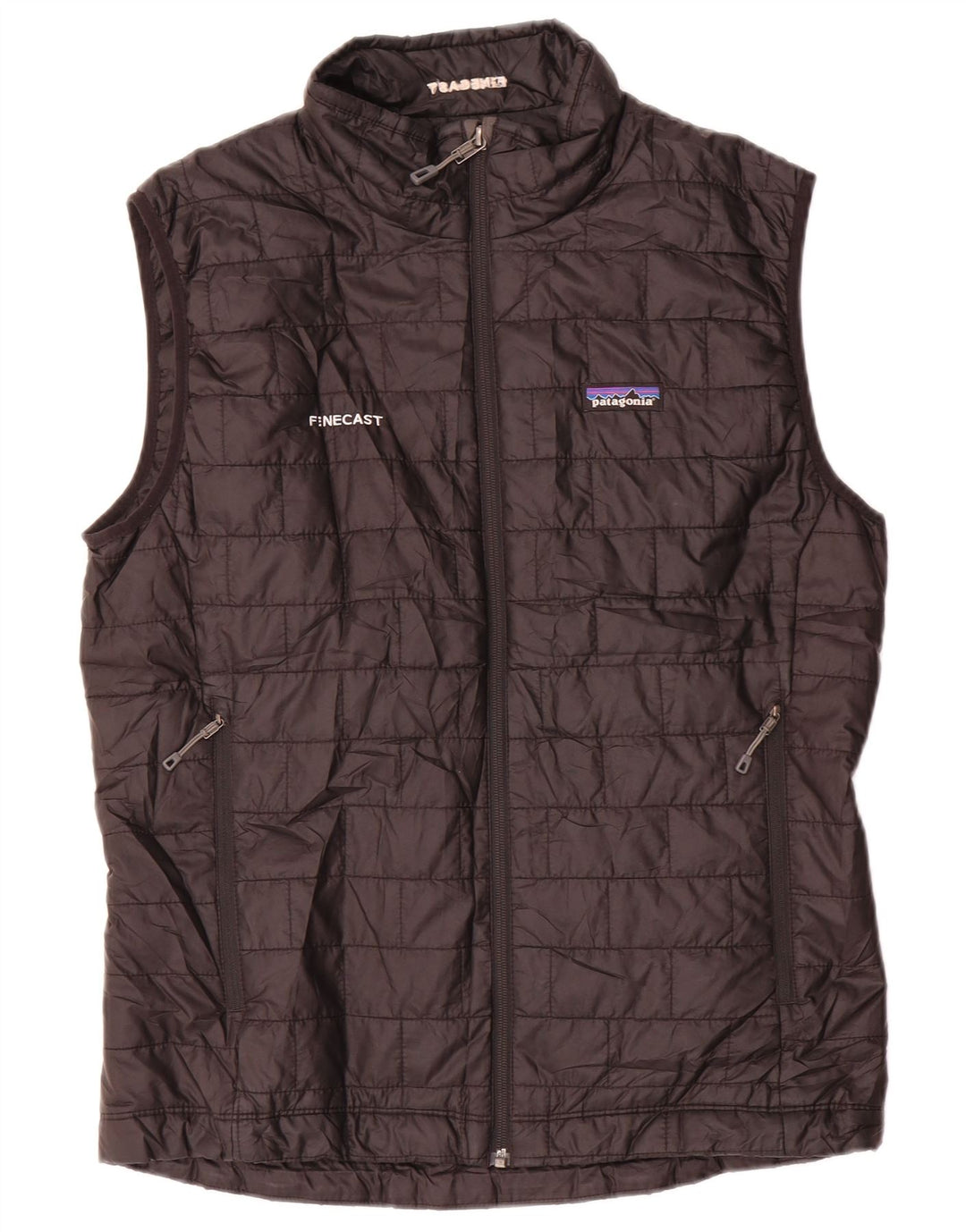 Patagonia Herren Wattierte Weste UK 38 Medium Schwarz Polyester