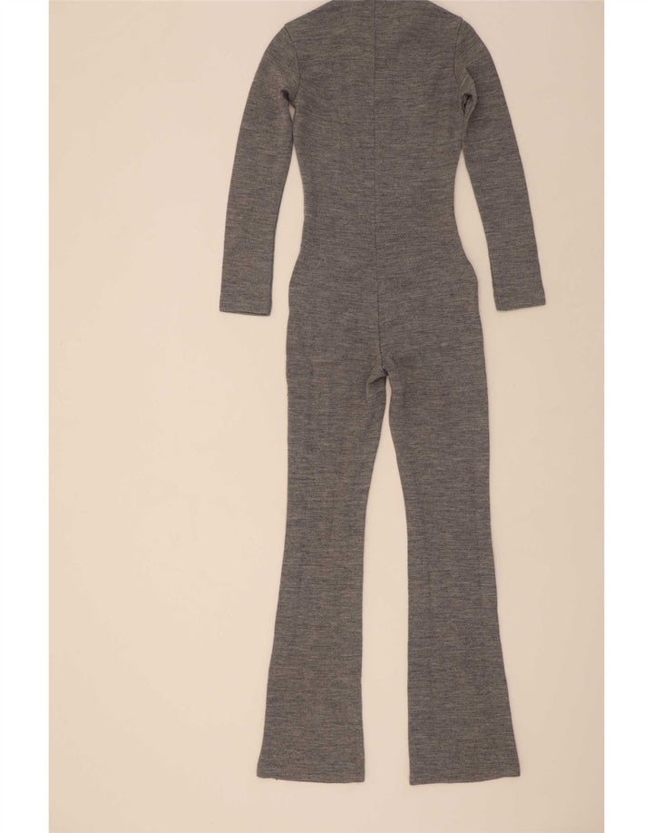 Replay Womens Jumpsuit UK 4 XS Graues Acryl