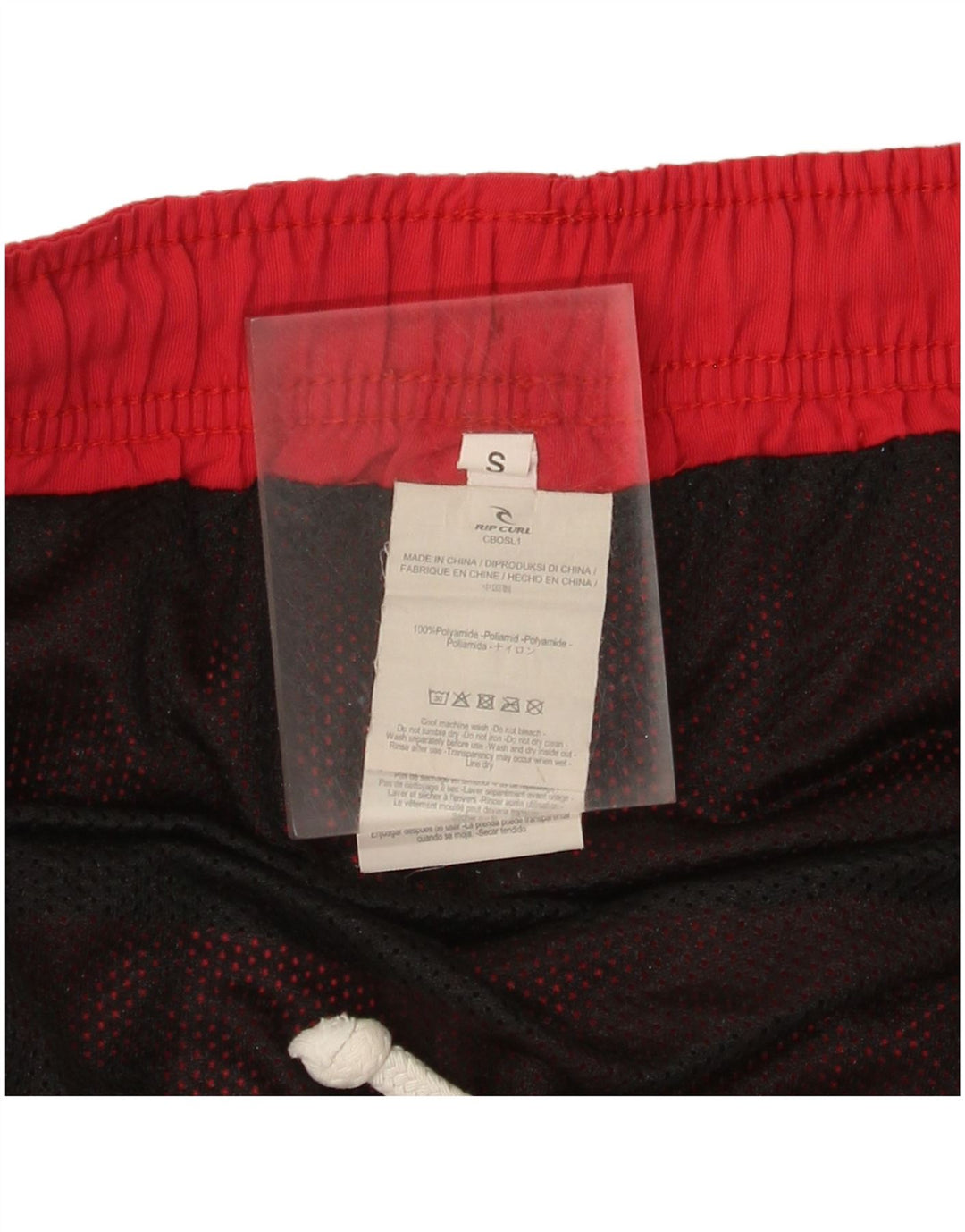 Rip Curl Herren-Badeshorts, klein, rot, Polyamid