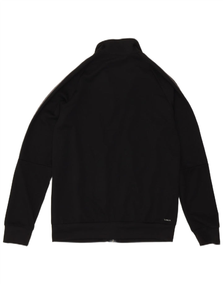 Adidas Jungen Climalite Trainingsanzug Top Jacke 13-14 Jahre Schwarz Polyester