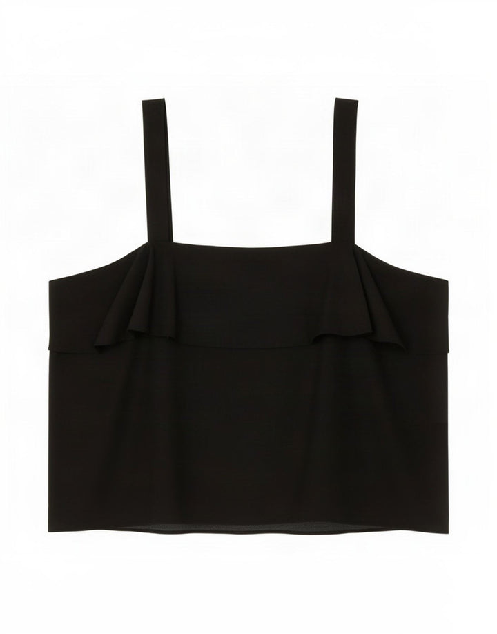 Marks & Spencer Damen Cami Top UK 22 3XL Schwarz Leinen