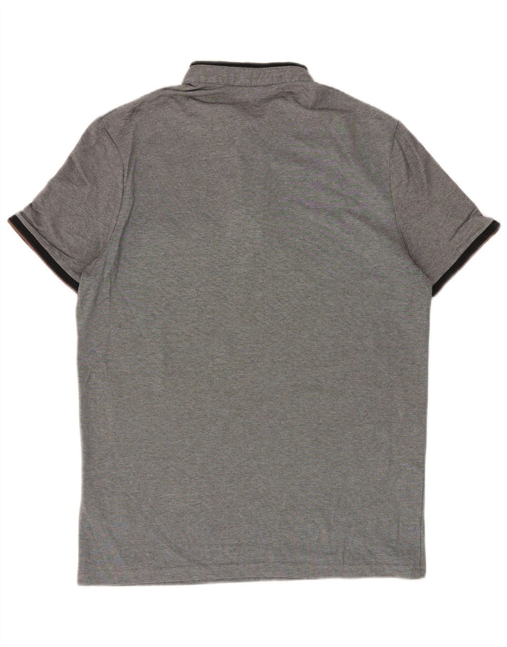 Jules Herren-Poloshirt aus mittelgrauer Baumwolle
