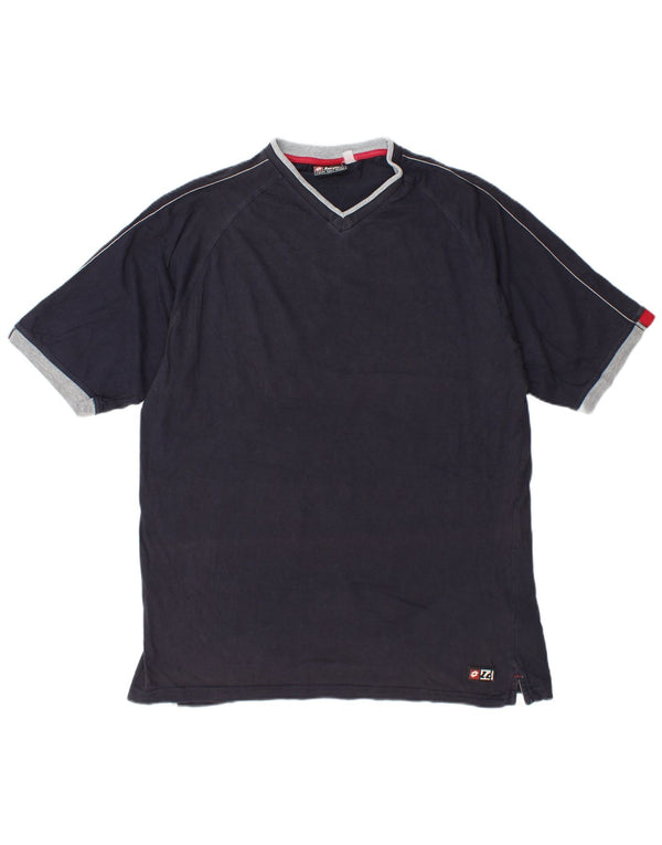 Lotto Herren-T-Shirt mit Grafik, UK 42/44, XL, Marineblau, Baumwolle