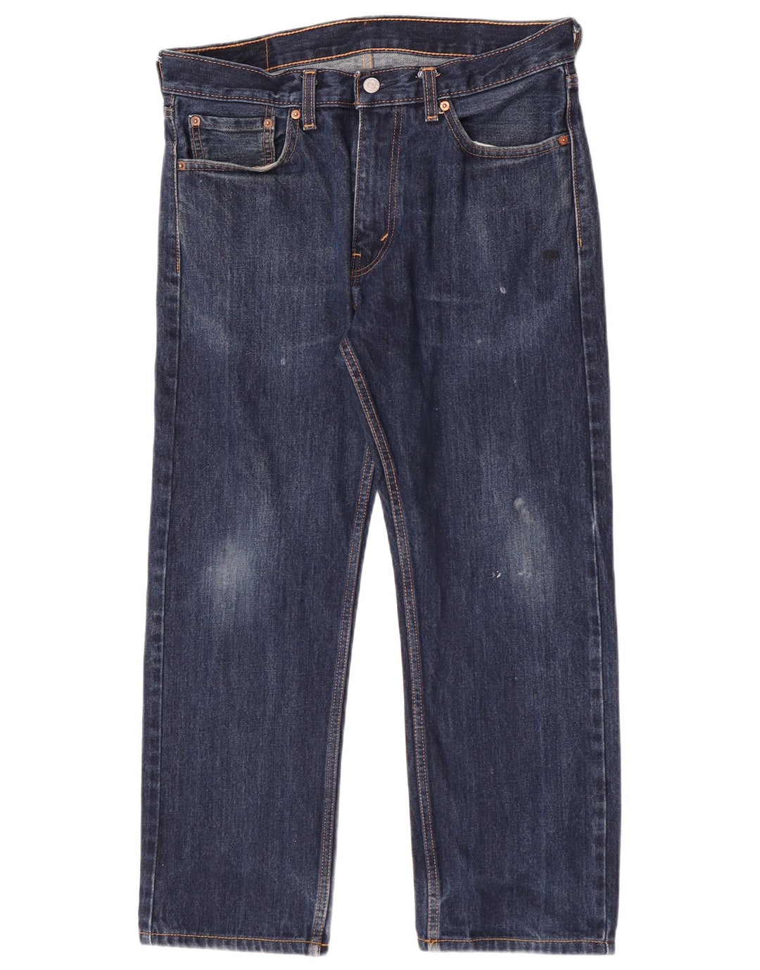 Levi's Herren 505 Regular Fit Straight Jeans W33 L26 Blaue Baumwolle