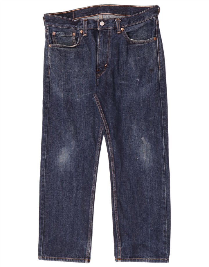 Levi's Herren 505 Regular Fit Straight Jeans W33 L26 Blaue Baumwolle