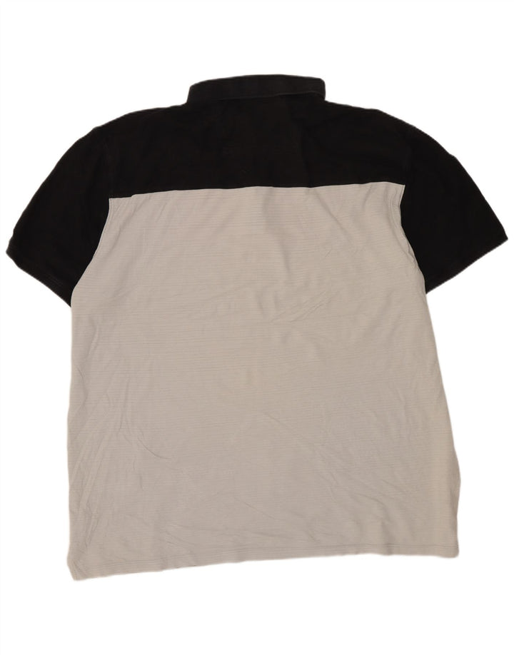 Calvin Klein Herren-Poloshirt 2XL, mehrfarbig, Colourblock-Baumwolle