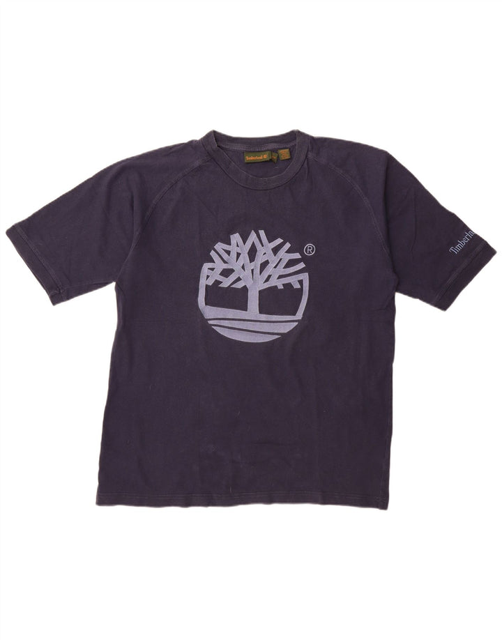 TIMBERLAND Herren-T-Shirt mit Grafik, groß, marineblau, Baumwolle