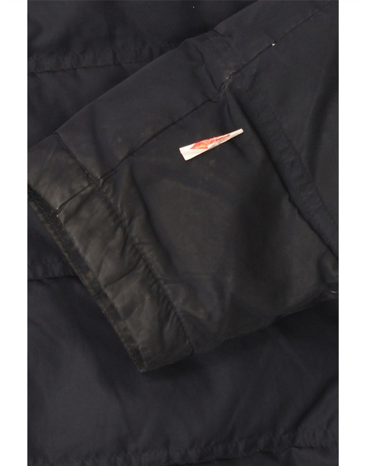 Michael Kors Herren-Jacke mit Kapuze, gepolstert, UK 38, mittelmarineblau, Polyester