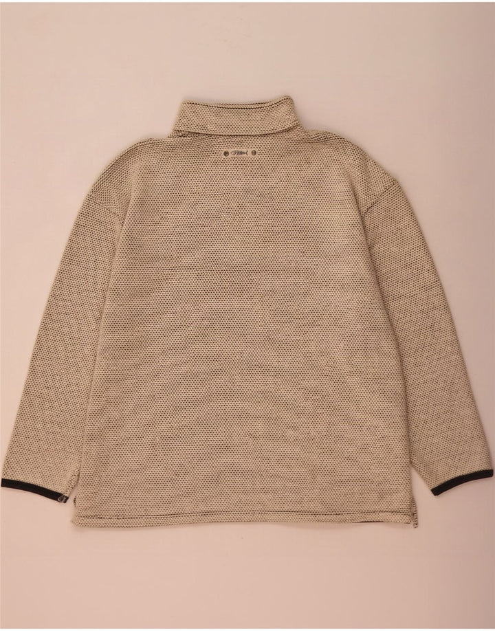 Weird Fish Herren-Sweatshirt mit Reißverschluss, XL, Beige, Baumwolle