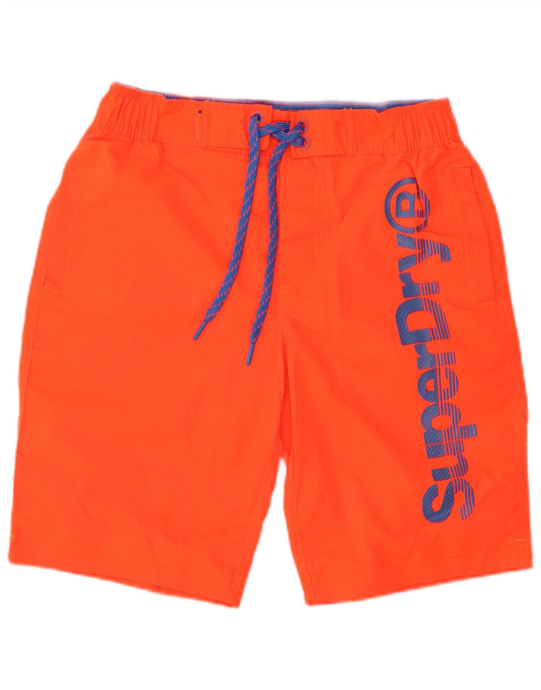 SUPERDRY Herren-Badeshorts mit Grafik, Größe S, Orange, Polyester