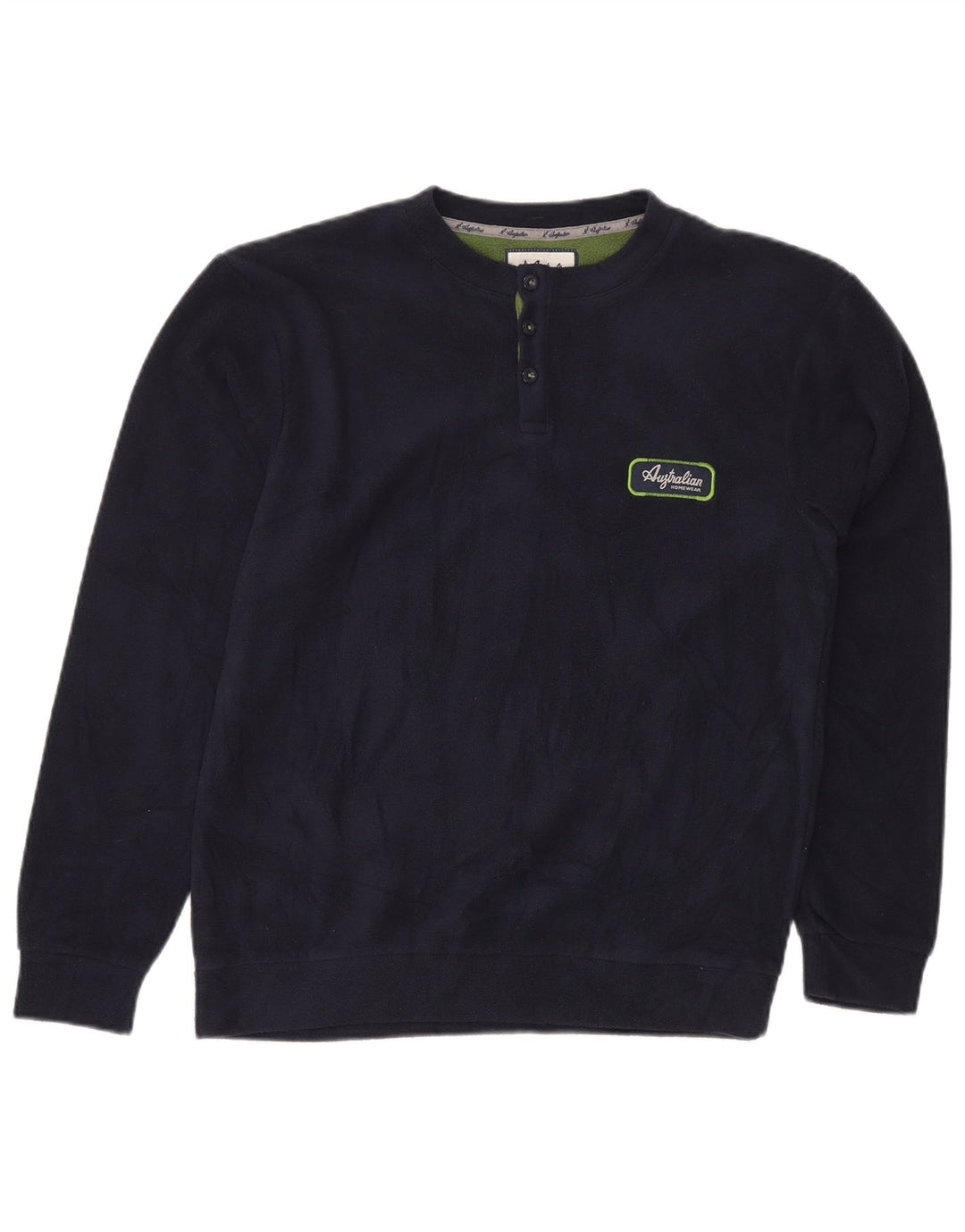 AUSTRALIAN L'ALPINA Herren-Fleecepullover, mittelmarineblaues Polyester