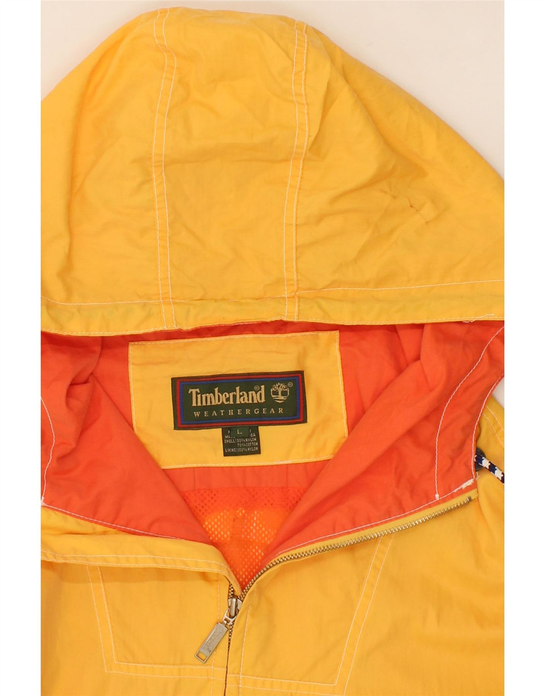 TIMBERLAND Herren-Regenjacke mit Kapuze, UK 40, großes gelbes Nylon