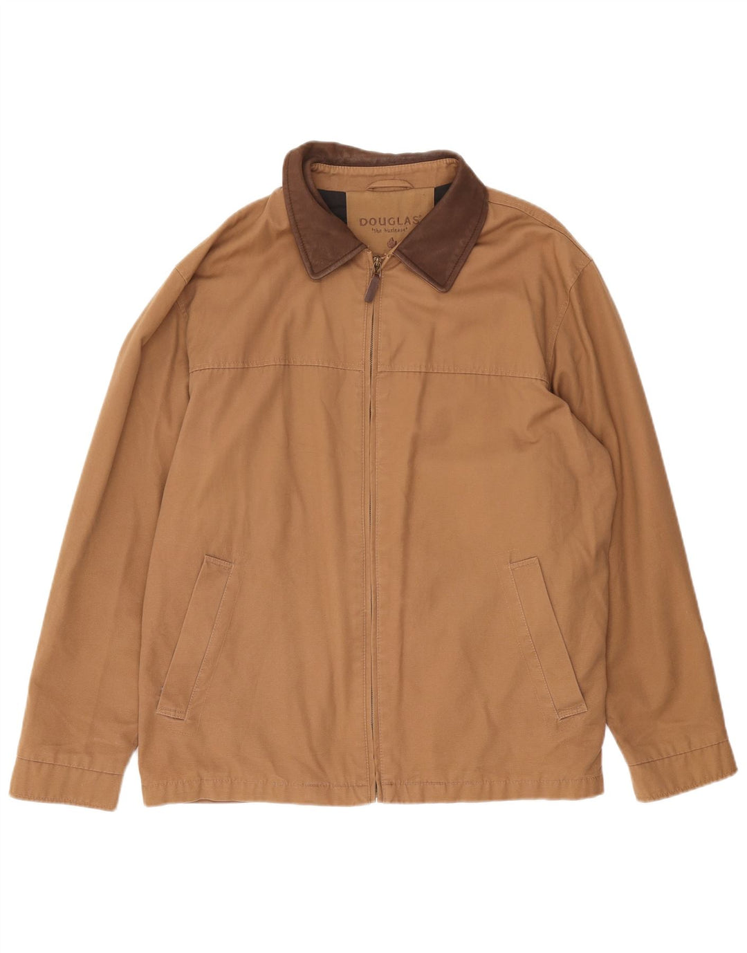 Douglas Herren Bomberjacke UK 46 3XL Beige Baumwolle