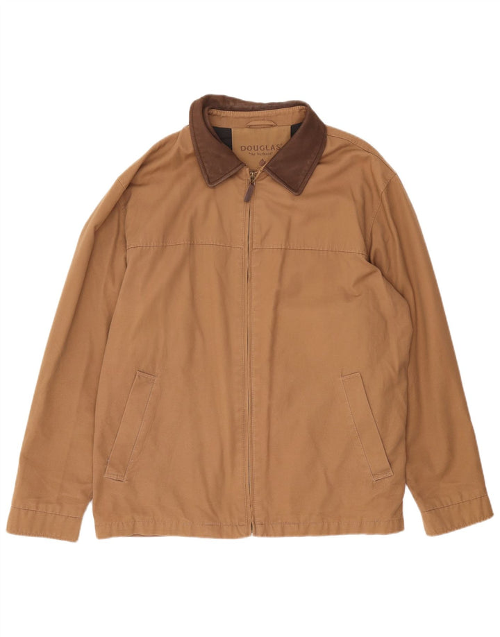 Douglas Herren Bomberjacke UK 46 3XL Beige Baumwolle